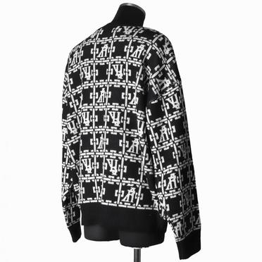 Jacquard Knit Pullover　BK×IV No.6