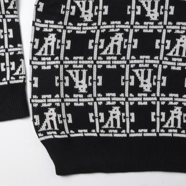 Jacquard Knit Pullover　BK×IV No.13