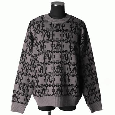 Jacquard Knit Pullover　BR×DBR No.1