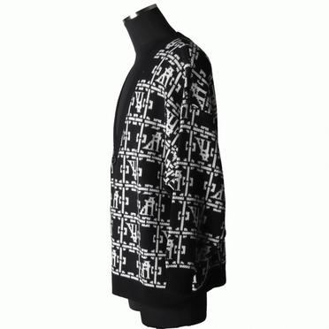 Jacquard Knit Cardigan　BK×IV No.3