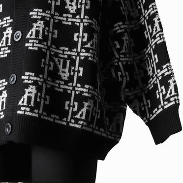 Jacquard Knit Cardigan　BK×IV No.10