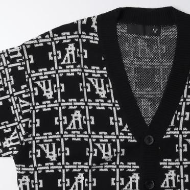 Jacquard Knit Cardigan　BK×IV No.11