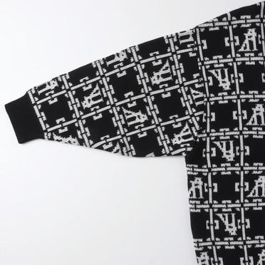 Jacquard Knit Cardigan　BK×IV No.12