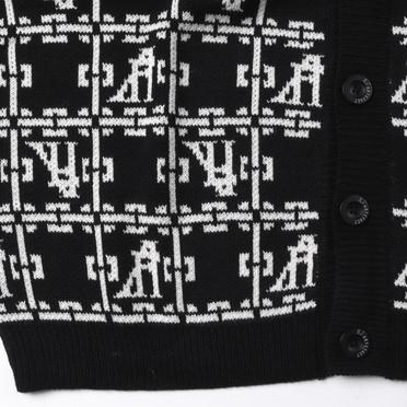 Jacquard Knit Cardigan　BK×IV No.13