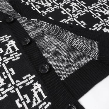 Jacquard Knit Cardigan　BK×IV No.14