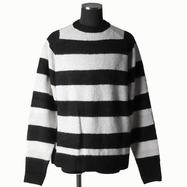 Stripes Combi Raglan Top　BK×IV×GY No.1
