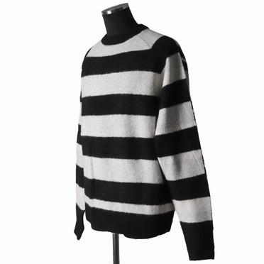 Stripes Combi Raglan Top　BK×IV×GY No.2