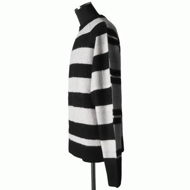 Stripes Combi Raglan Top　BK×IV×GY No.3