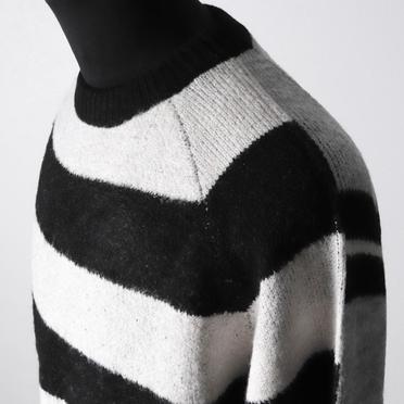 Stripes Combi Raglan Top　BK×IV×GY No.8