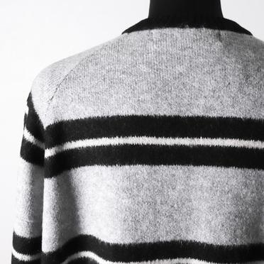 Stripes Combi Raglan Top　BK×IV×GY No.9