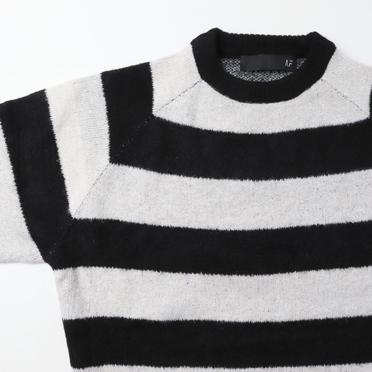 Stripes Combi Raglan Top　BK×IV×GY No.11