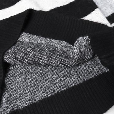 Stripes Combi Raglan Top　BK×IV×GY No.14