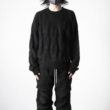 Cable Knit Pullover　BLACK No.15