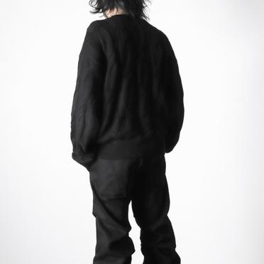 Cable Knit Pullover　BLACK No.18