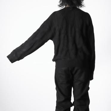 Cable Knit Pullover　BLACK No.20
