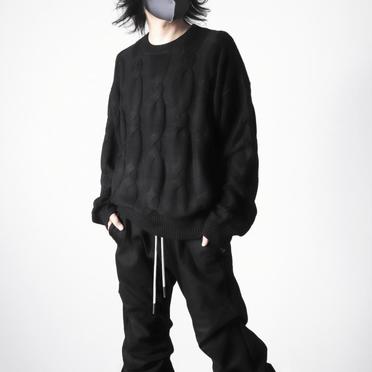 Cable Knit Pullover　BLACK No.22