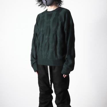 Cable Knit Pullover　GREEN No.16