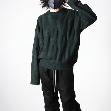 Cable Knit Pullover　GREEN No.23