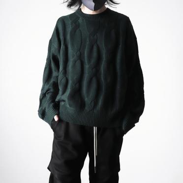 Cable Knit Pullover　GREEN No.24