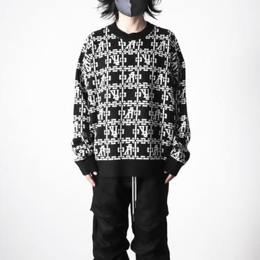 Jacquard Knit Pullover　BK×IV No.15