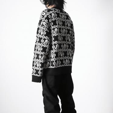 Jacquard Knit Pullover　BK×IV No.18