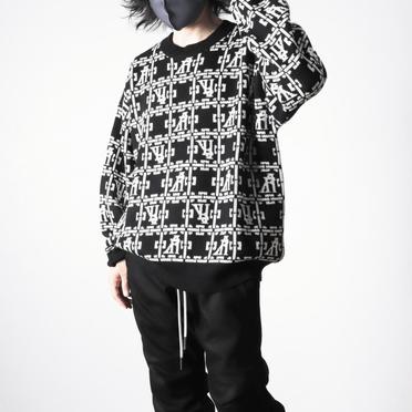 Jacquard Knit Pullover　BK×IV No.22