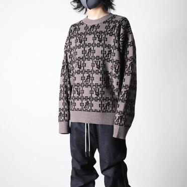 Jacquard Knit Pullover　BR×DBR No.15