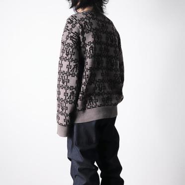 Jacquard Knit Pullover　BR×DBR No.17