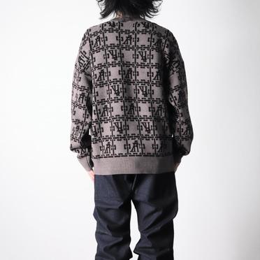 Jacquard Knit Pullover　BR×DBR No.18
