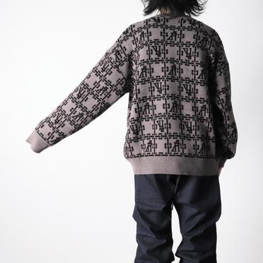 Jacquard Knit Pullover　BR×DBR No.19