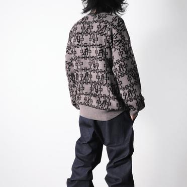 Jacquard Knit Pullover　BR×DBR No.20