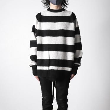 Stripes Combi Raglan Top　BK×IV×GY No.15
