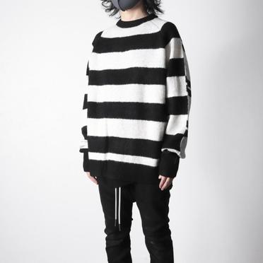 Stripes Combi Raglan Top　BK×IV×GY No.16