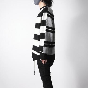 Stripes Combi Raglan Top　BK×IV×GY No.17