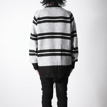 Stripes Combi Raglan Top　BK×IV×GY No.19