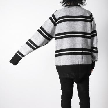 Stripes Combi Raglan Top　BK×IV×GY No.20