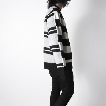 Stripes Combi Raglan Top　BK×IV×GY No.21