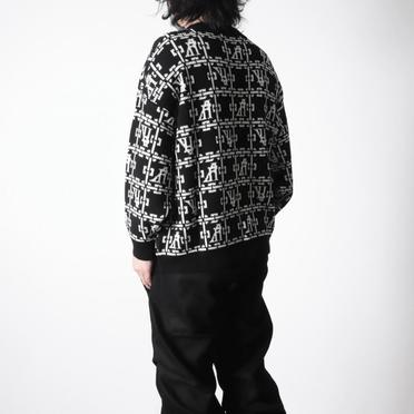 Jacquard Knit Cardigan　BK×IV No.18