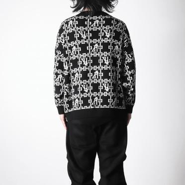 Jacquard Knit Cardigan　BK×IV No.19