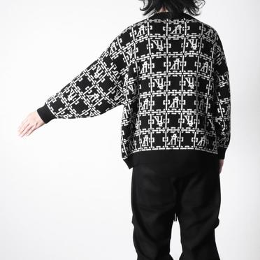 Jacquard Knit Cardigan　BK×IV No.20