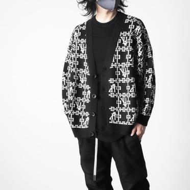 Jacquard Knit Cardigan　BK×IV No.21