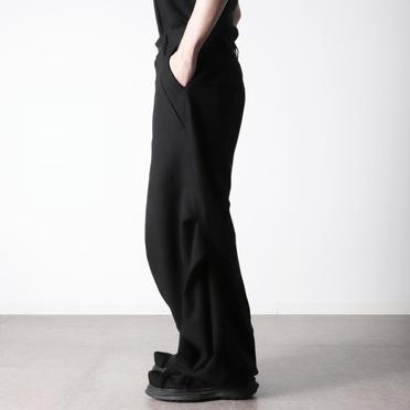 Croissant Flare Double Pocket (Solid Ver)　BLACK No.17