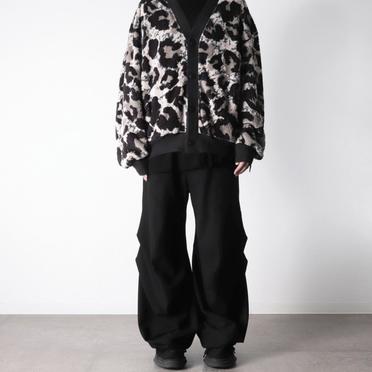 Croissant Flare Double Pocket (Solid Ver)　BLACK No.23