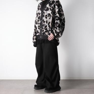 Croissant Flare Double Pocket (Solid Ver)　BLACK No.24