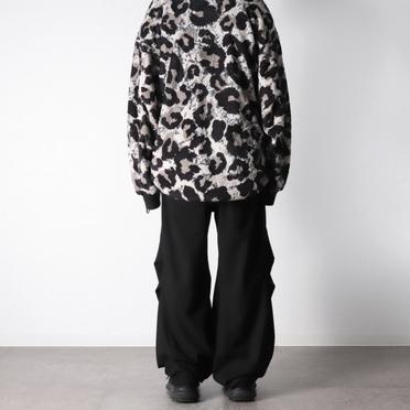 Croissant Flare Double Pocket (Solid Ver)　BLACK No.25