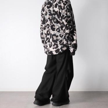Croissant Flare Double Pocket (Solid Ver)　BLACK No.26