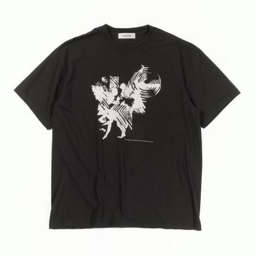 GRAPHIC T-SHIRT"REVERBERATION"　BLACK No.1