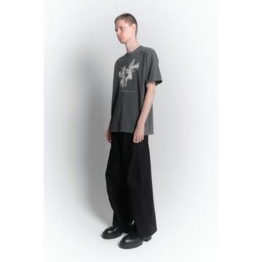 GRAPHIC T-SHIRT"REVERBERATION"　CHARCOAL No.3