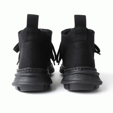 ROLL-TONGUE STAINING SHOES feat. Maison MIHARA YASUHIRO (MID CUT)　BLACK×BLACK No.6