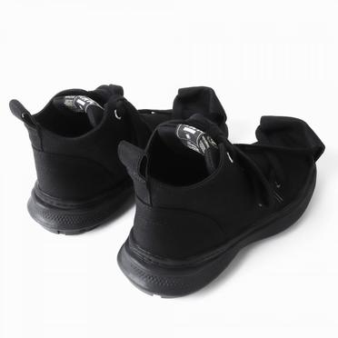 ROLL-TONGUE STAINING SHOES feat. Maison MIHARA YASUHIRO (MID CUT)　BLACK×BLACK No.7